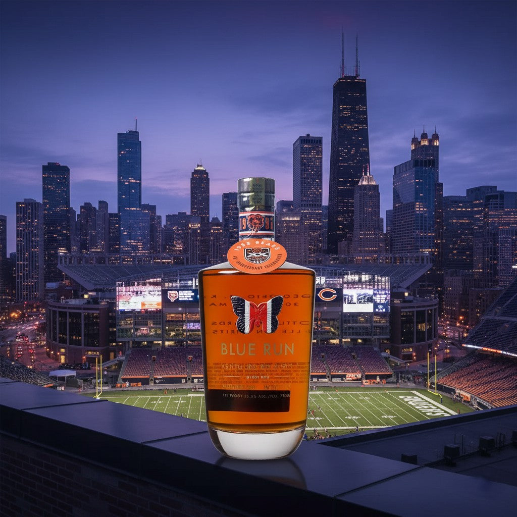 Blue Run 4 Year High Rye Kentucky Straight Bourbon Chicago Bears Commemorative Edition