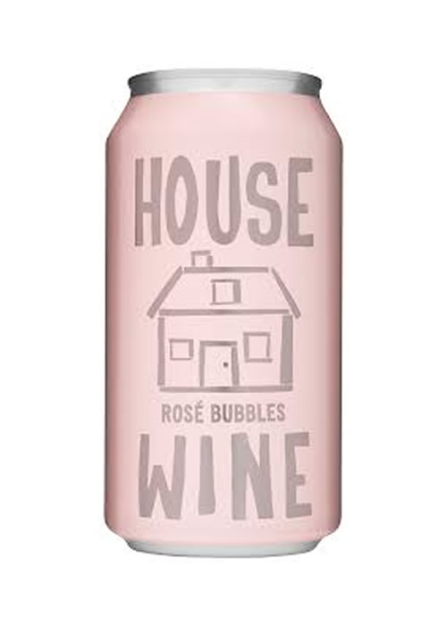 House Wine Rose Bubbles 375ML Can - Red Wine | Shop Online at Bottlestork