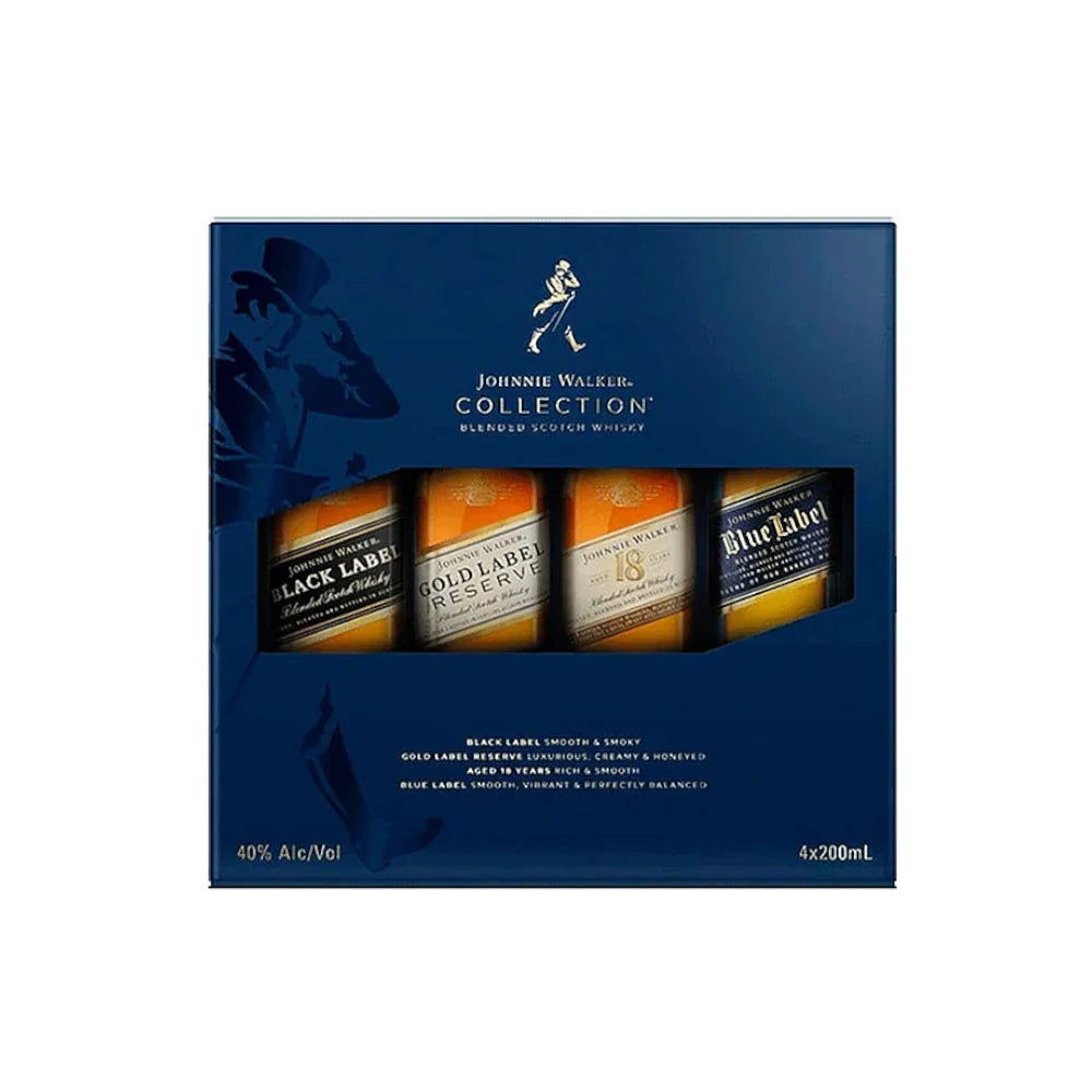 Johnnie Walker Collection Gift Set | 4 x 200ml Scotch Whiskies