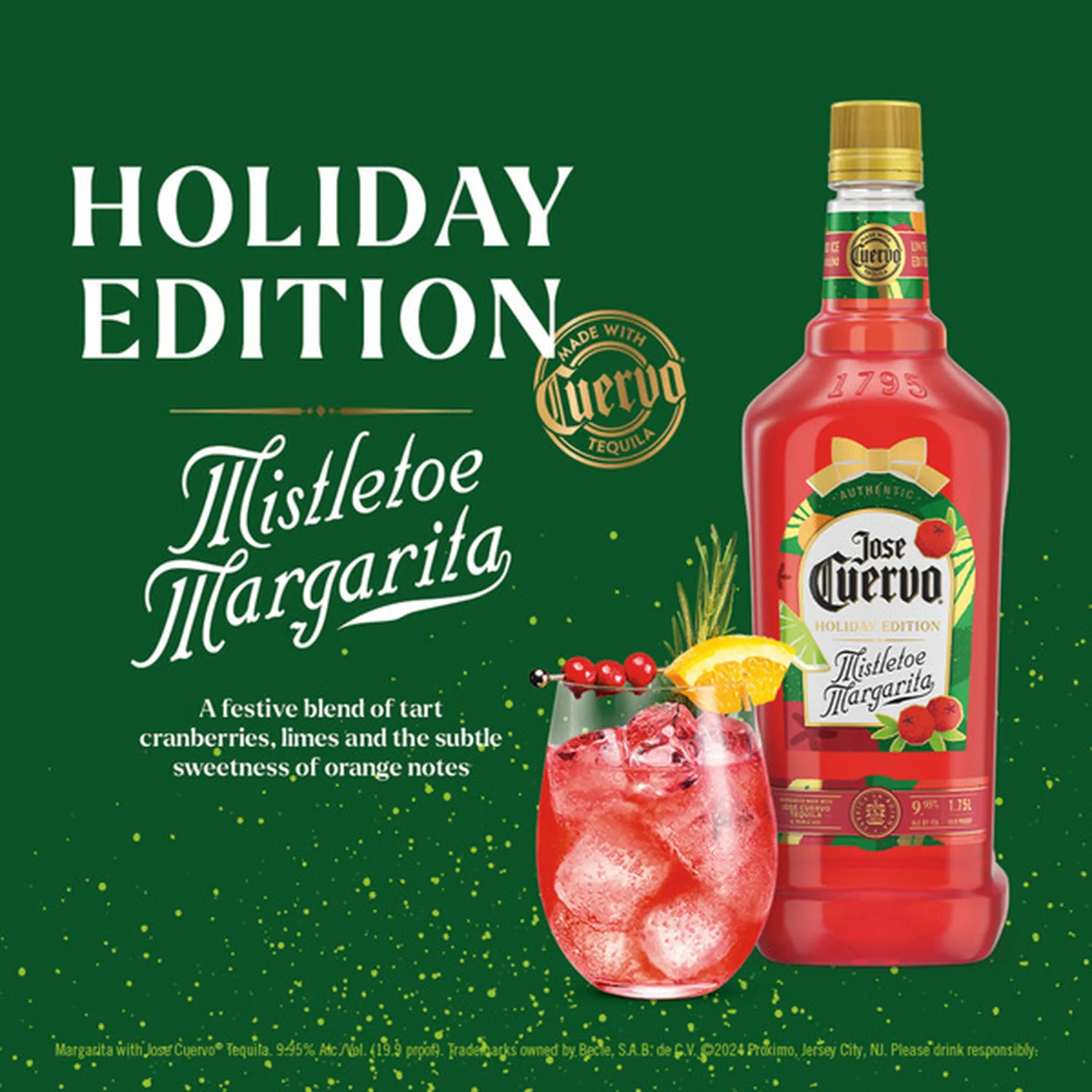 Jose Cuervo Authentic Mistletoe Margarita 1.75L