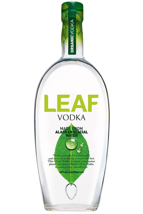Leaf Alaskan Glacial Water Organic Vodka 700ML - Vodka | Shop Online at Bottlestork