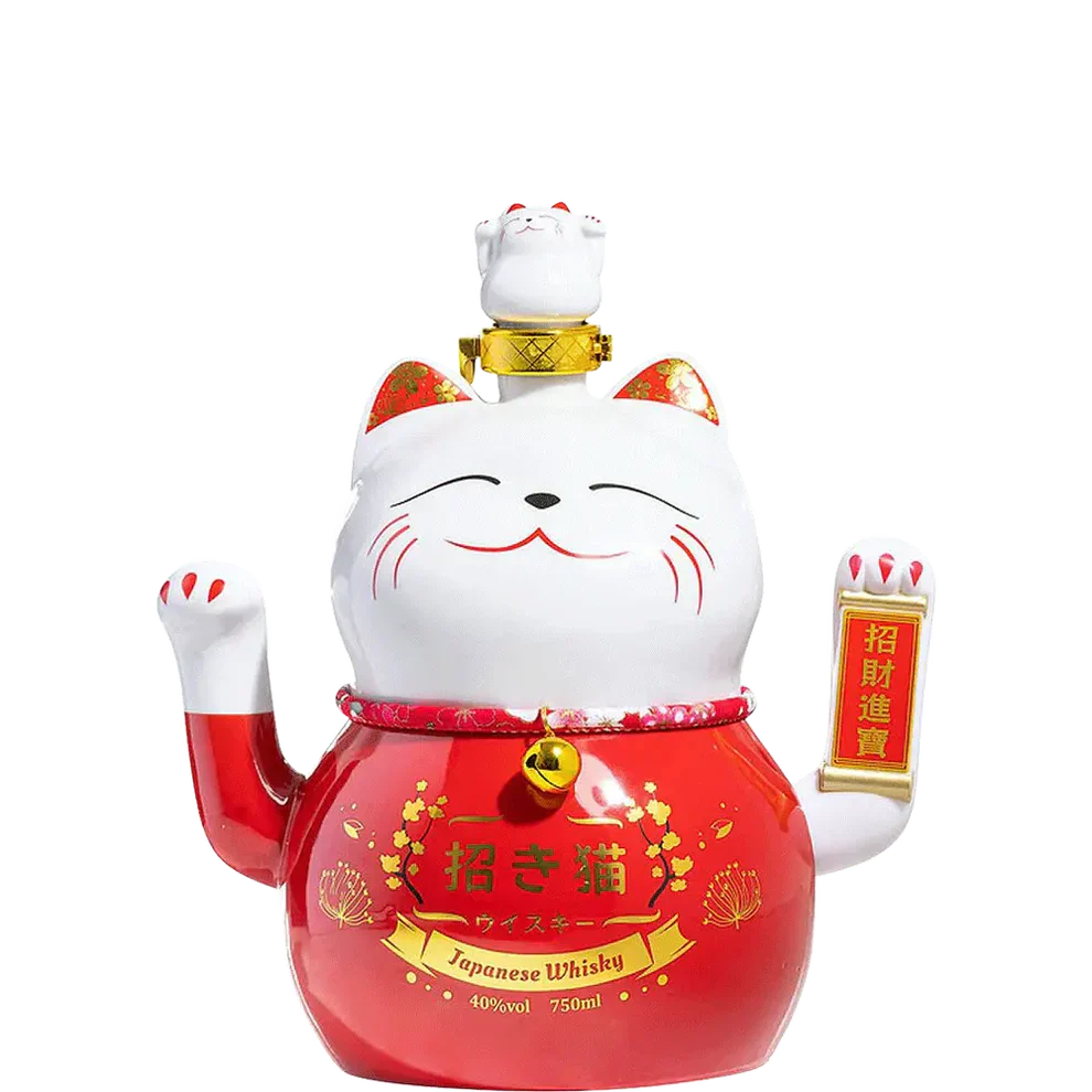 Lucky Cat Maneki Neko Japanese Whisky | Smooth & Collectible 750ml