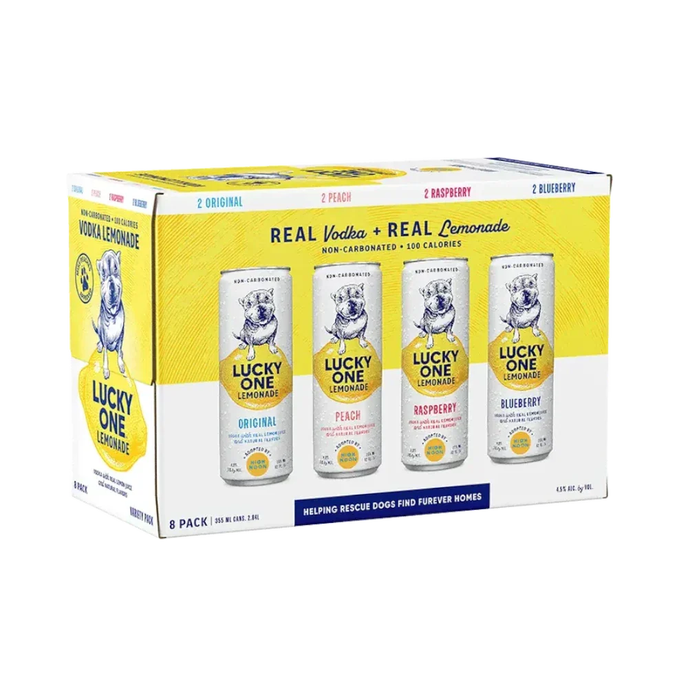 追加分◆ Happy Lucky Lucky One Lemonade Variety 8-Pack – Real Vodka, Real Lemonade
