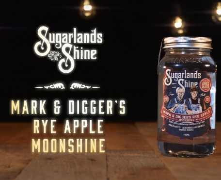 Sugarlands Shine Mark and Digger's Rye Apple Moonshine
