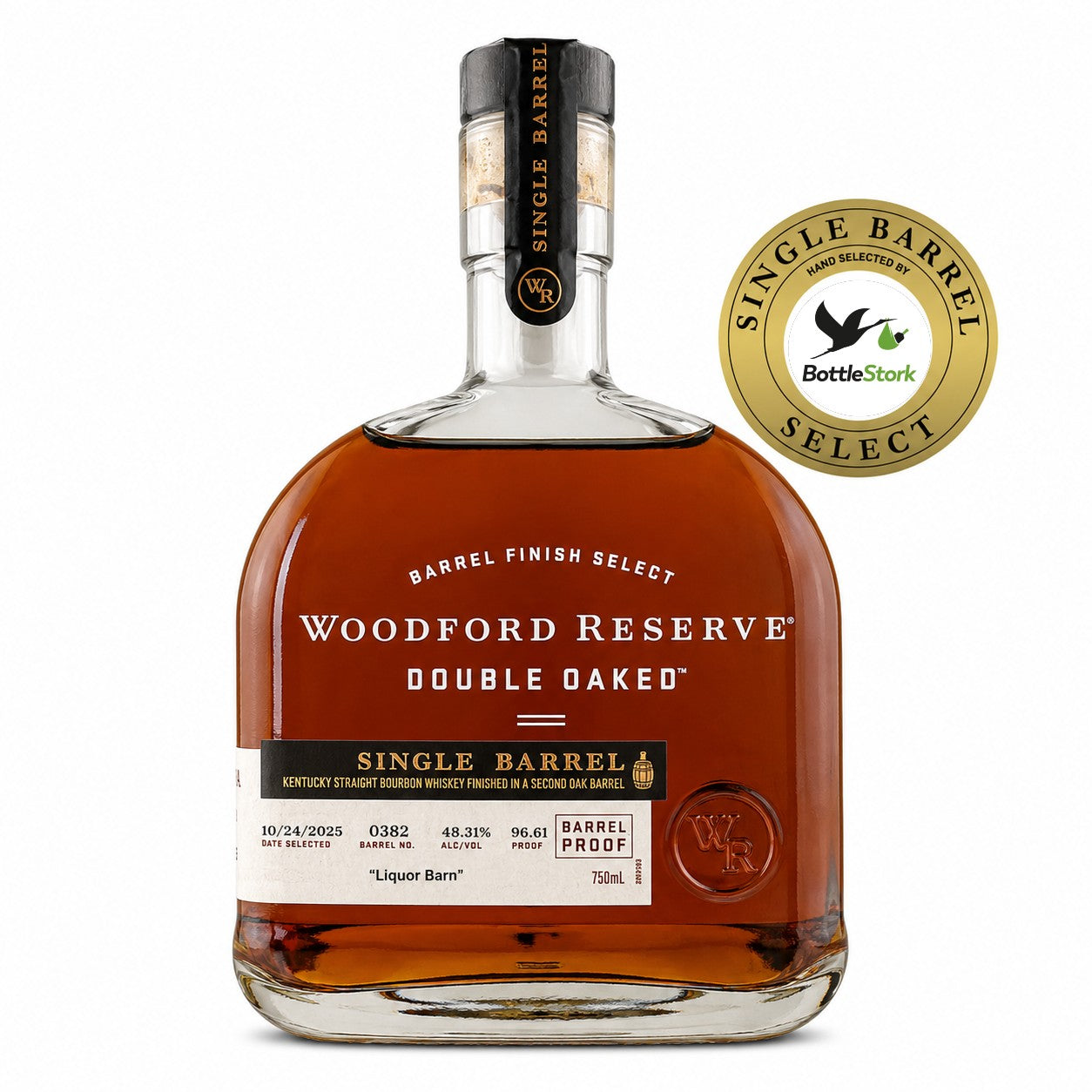 Woodford Reserve Select Single Double Oaked Bourbon Barrel Proof 750ML