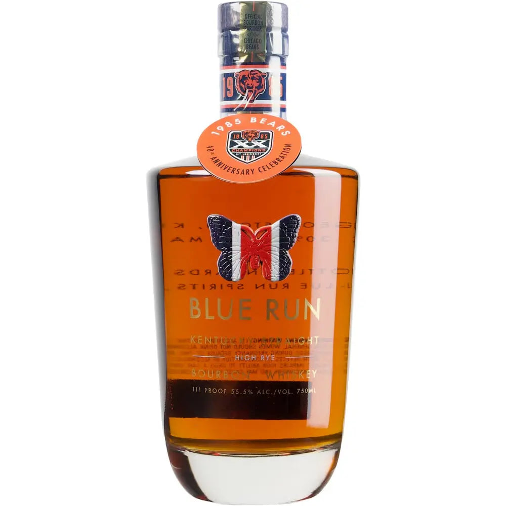 Blue Run 4 Year High Rye Kentucky Straight Bourbon Chicago Bears Commemorative Edition