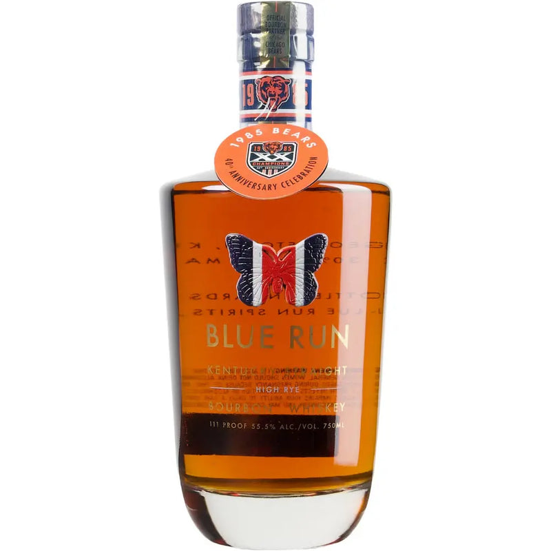 Blue Run 4 Year High Rye Kentucky Straight Bourbon Chicago Bears Commemorative Edition