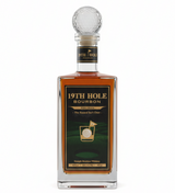 Bottle of 19th Hole Bourbon on a white background