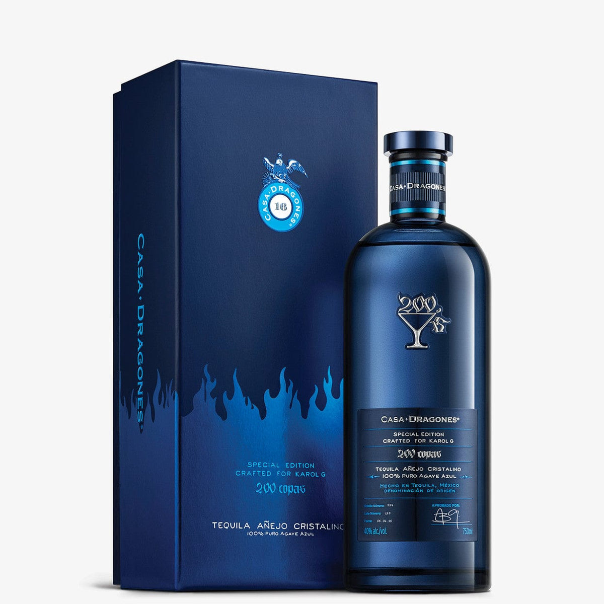 Casa Dragones x Karol G 200 Copas Cristalino Añejo Tequila 750ML