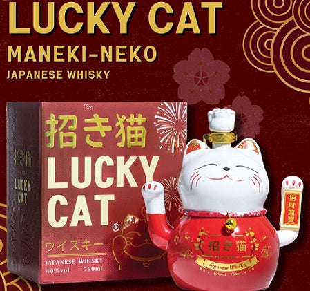 Lucky Cat Maneki Neko Japanese Whisky 750ML
