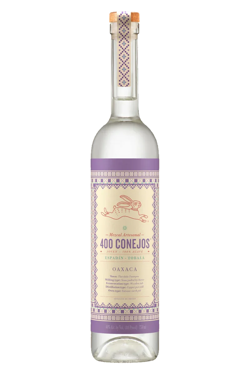 400 Conejos Mezcal Tobala Joven 750ML