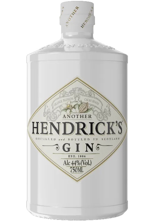 Hendrick's Another Gin bottle on a white background