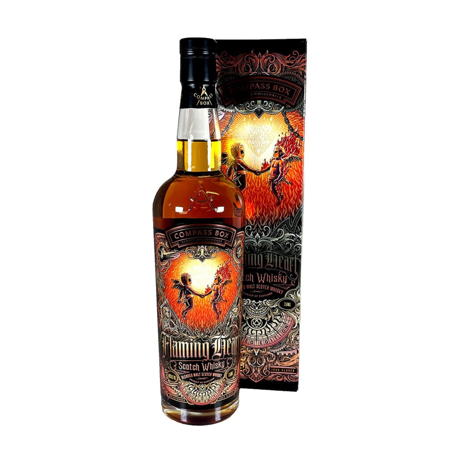 Compass Box Flaming Heart