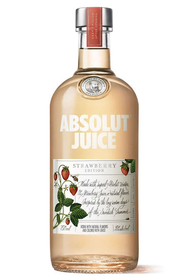 Absolut Juice Strawberry 750ML - Vodka | Shop Online at Bottlestork