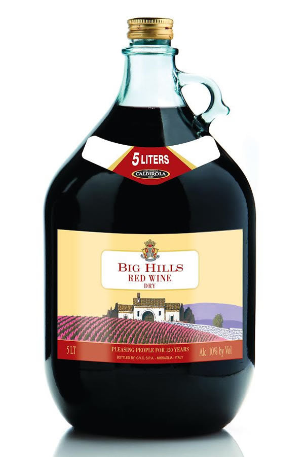 Big Hills Dry Red Wine 5L - Red Wine | Shop Online at Bottlestork