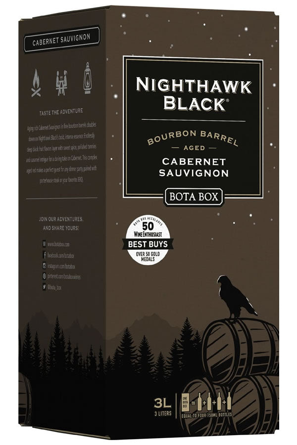 Bota Box Nighthawk Bourbon Barrel Cabernet Sauvignon 3L - Cabernet Sauvignon | Shop Online at Bottlestork