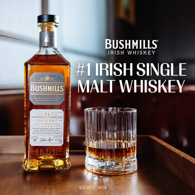 Bushmills 21 Year Old Irish Single Malt | Madeira Finish Luxury