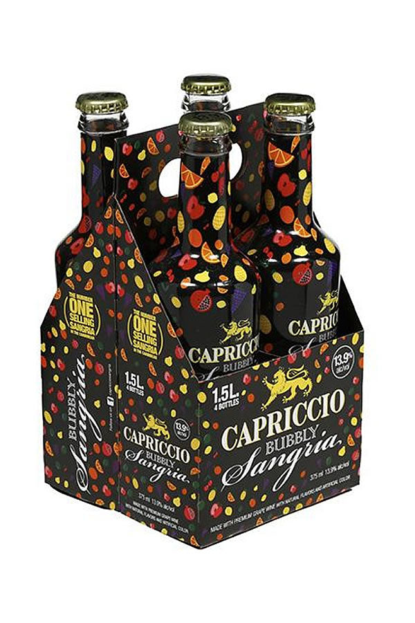 Capriccio Bubbly Sangria 375ML 4PK - Sangria | Shop Online at Bottlestork