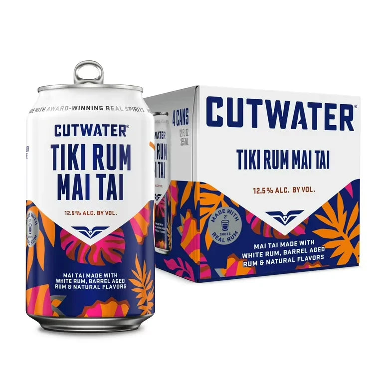 Cutwater Tiki Rum Mai Tai 4PK - Premixed Cocktail | Shop Online at Bottlestork