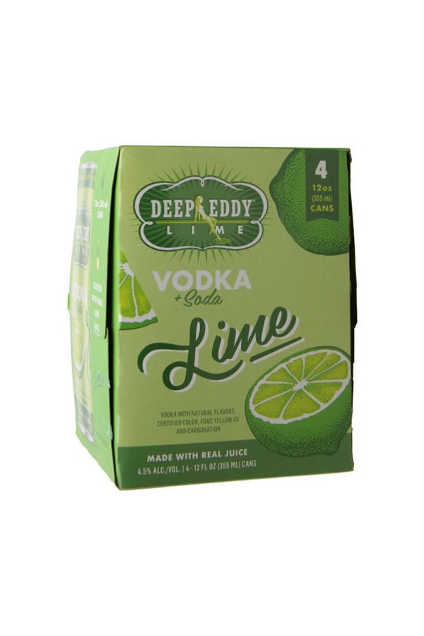 Deep Eddy Vodka and Soda Lime 4PK - Premixed Cocktail | Shop Online at Bottlestork