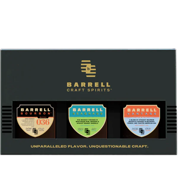 Barrell Craft Spirits Barrell Vantage, Barrell Seagrass and Barrel 036 Gift Set