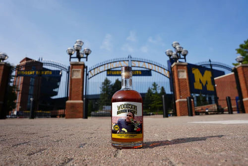 Woodson Bourbon Whiskey University of Michigan Charles Woodson "Rose in Mouth" Limited Edition