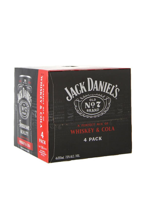 Jack Daniel's Whiskey & Coca-Cola 4PK - Premixed Cocktail | Shop Online at Bottlestork