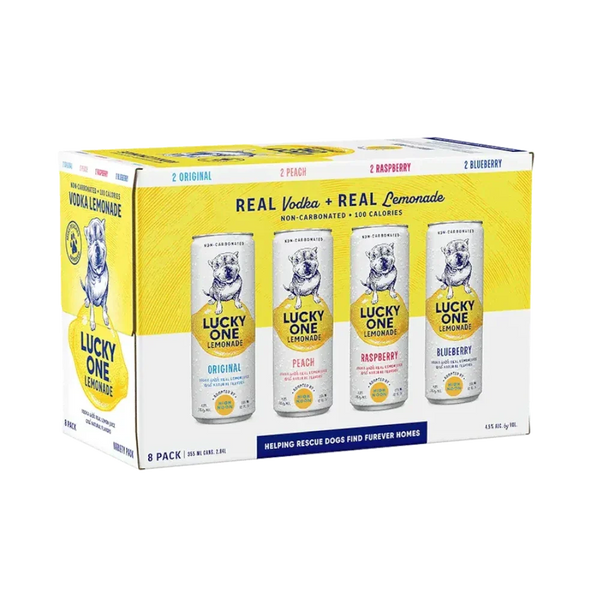 Lucky One Lemonade Variety 8-Pack – Real Vodka, Real Lemonade