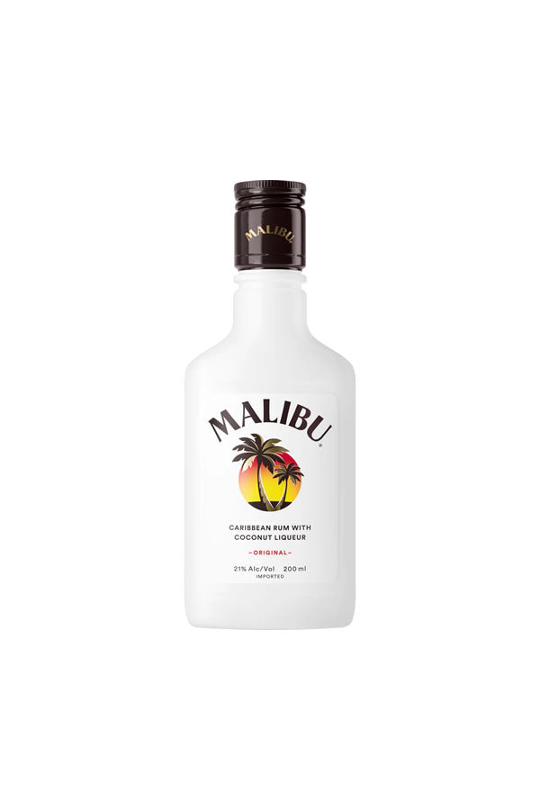 Malibu Coconut Rum 200ML - Rum | Shop Online at Bottlestork