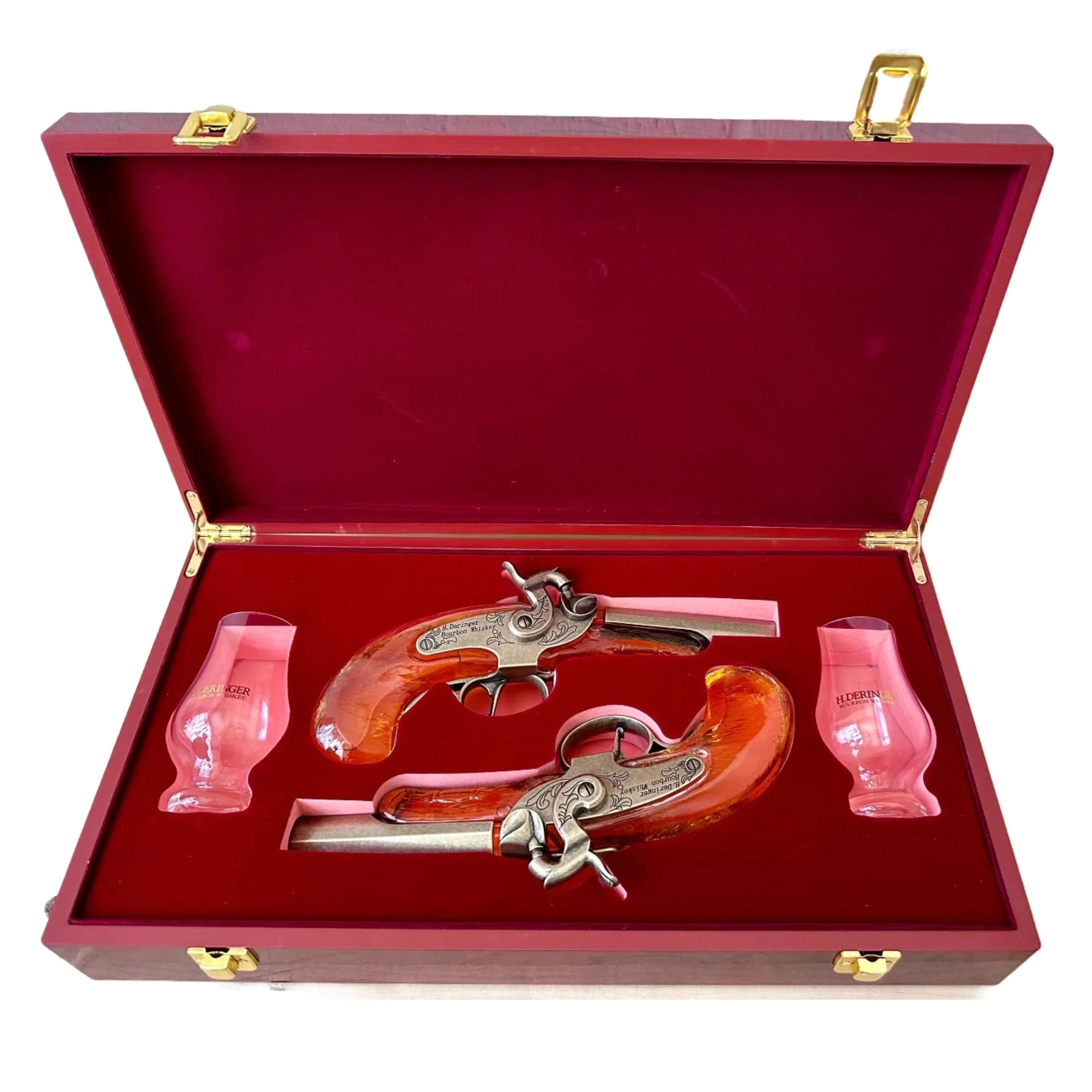 H.Deringer Bourbon Pistol Set with Glasses