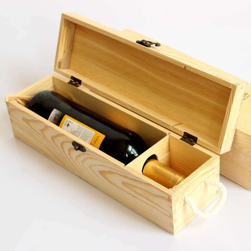 Wooden Bottlestork Wine Box