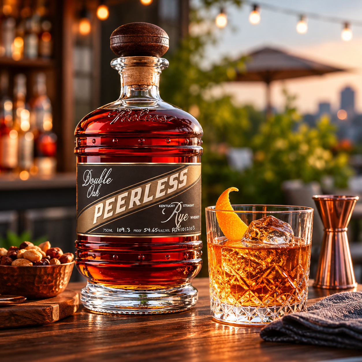 Peerless Double Oak Rye BottleStork Single Barrel 750ML