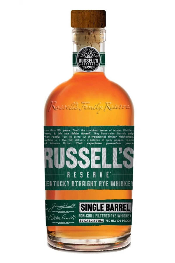 Russells Reserve Rye Single Barrel 750ML - Rye | Shop Online at Bottlestork