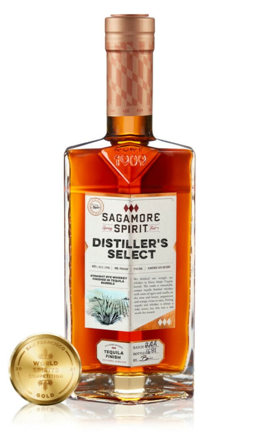 Sagamore Spirit Distillers Select Tequila Finish Rye Whiskey