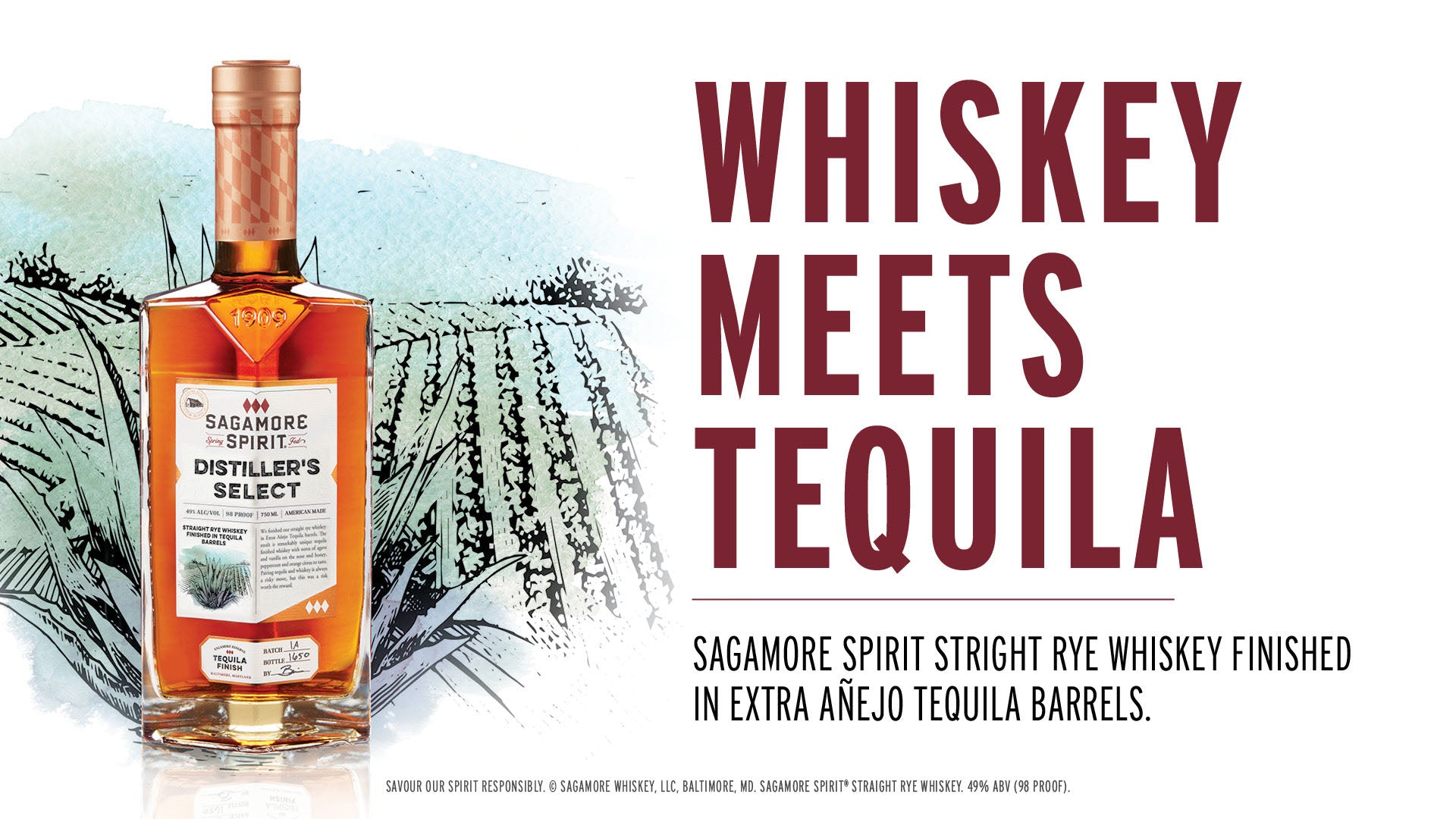 Sagamore Spirit Distillers Select Tequila Finish Rye Whiskey