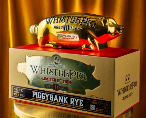 WhistlePig Piggybank Rye Gold Limited Edition Proof 110 10 year