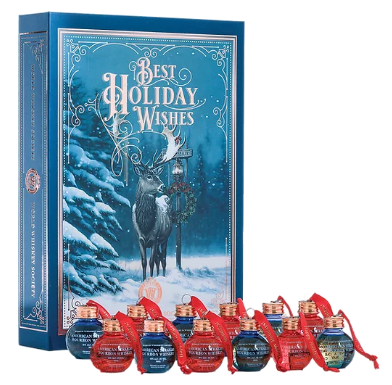 Doc Holiday Best Holiday Wishes Bourbon Ball Ornament 12-Pack Gift Set