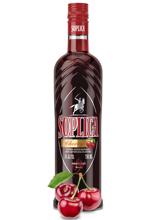 Soplica Cherry Vodka 750 ml bottle — Polish cherry-flavored vodka, juicy and smooth