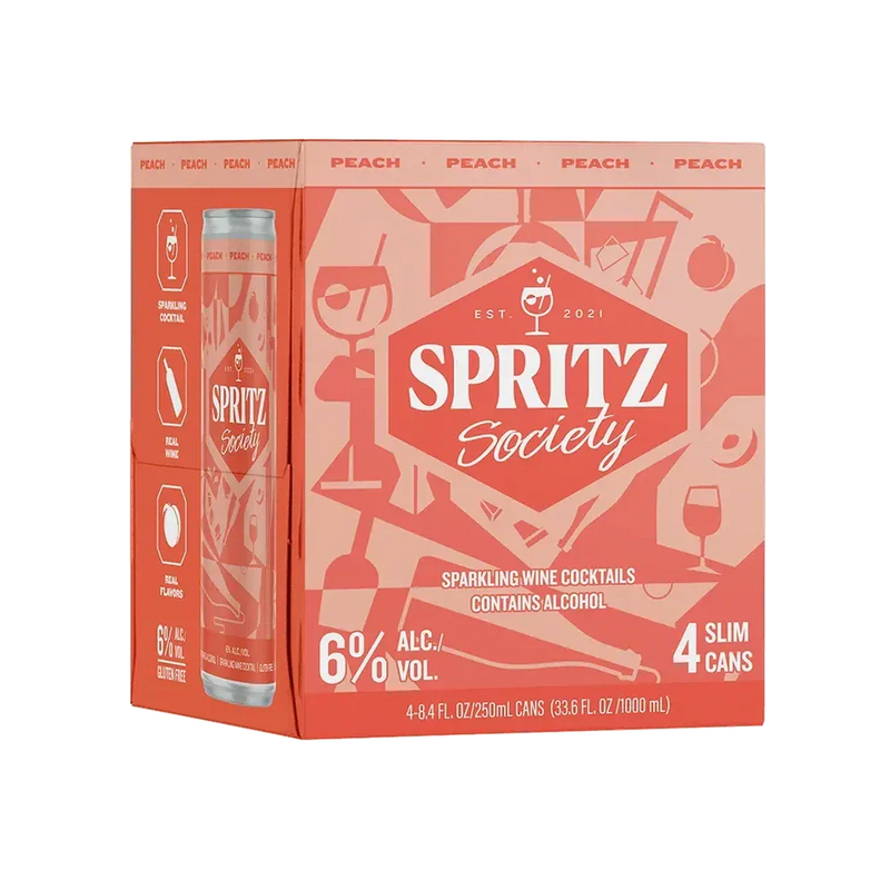 Spritz Society Peach Tea 4Pk
