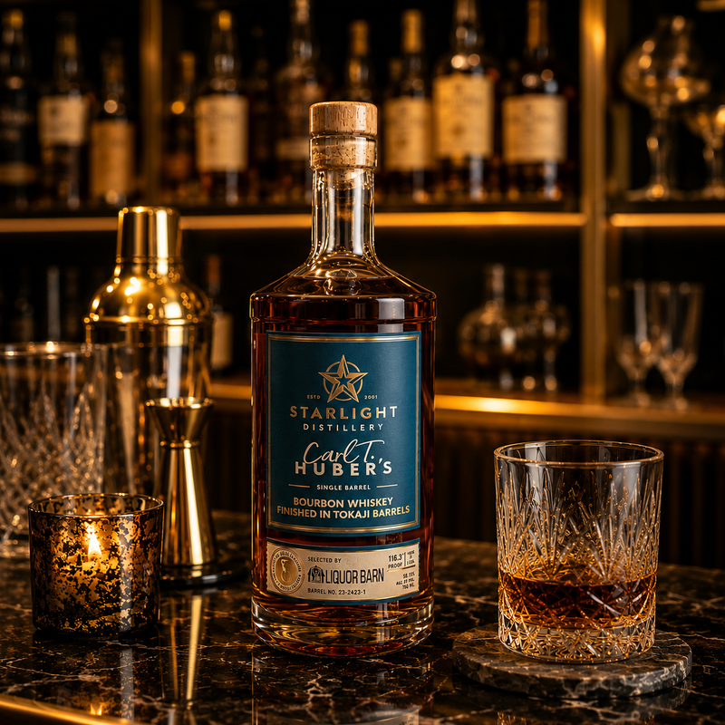 Starlight Carl. T Huber's Tokaji Finished Bourbon Single Barrel 750ML