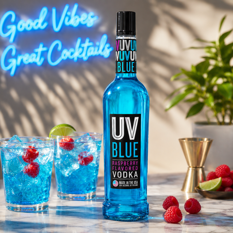 UV Blue Raspberry Vodka 750ML