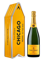 Veuve Clicquot Brut Yellow Label Chicago Arrow Tin 750ML
