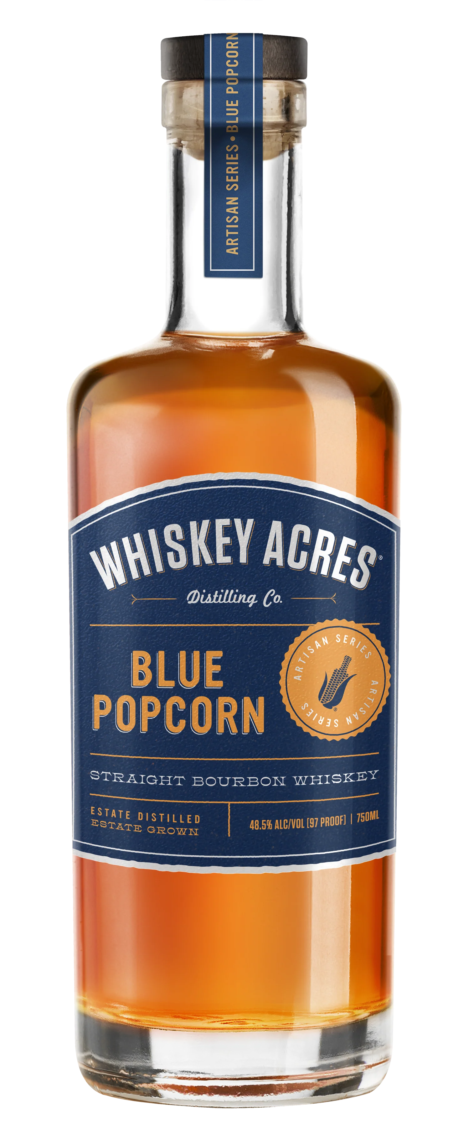 Whiskey Acres Blue Popcorn 750ML - Bourbon | Shop Online at Bottlestork