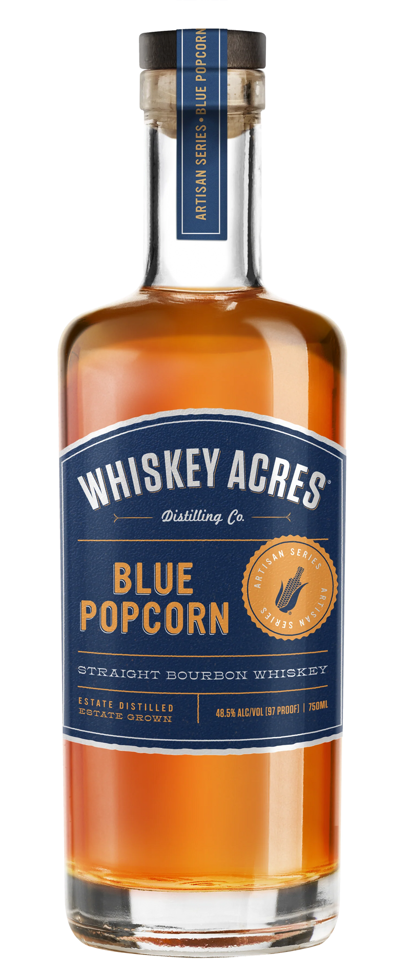 Whiskey Acres Blue Popcorn 750ML - Bourbon | Shop Online at Bottlestork