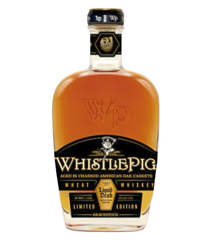 WhistlePig X Liquid Death Gravestock Wheat Whiskey