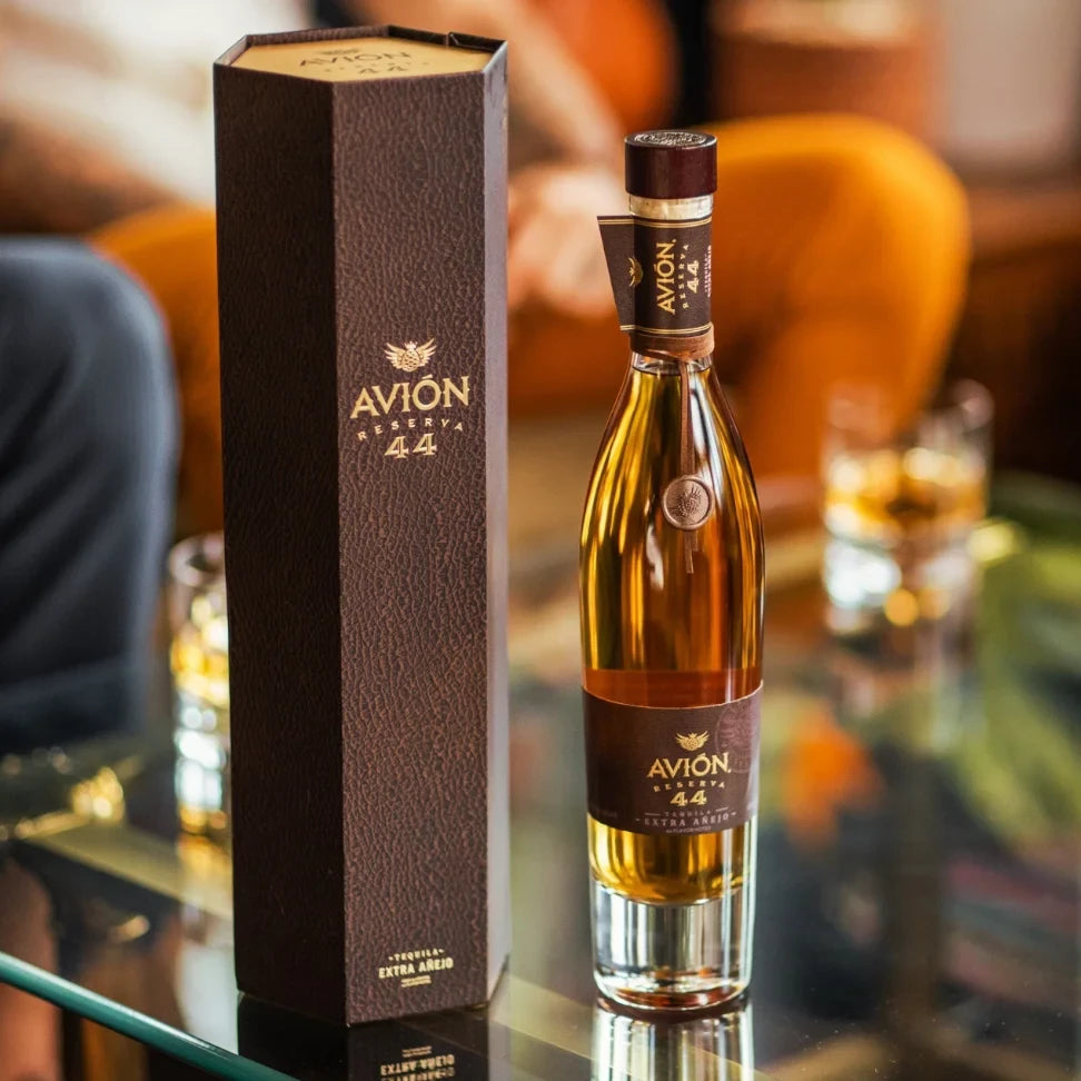 Avión 44 Reserva Extra Añejo Tequila with gift box – premium luxury tequila aged 44 months in oak barrels