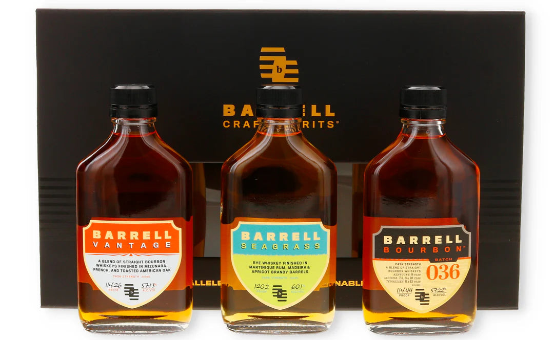 Barrell Craft Spirits Barrell Vantage, Barrell Seagrass and Barrel 036 Gift Set